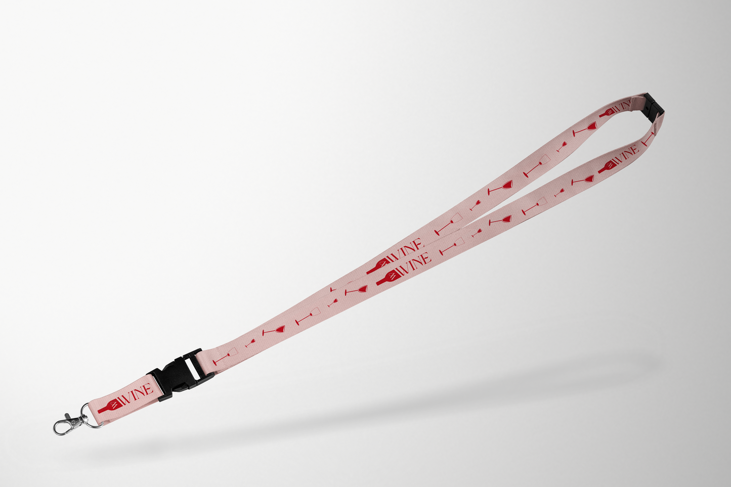 A photo of Rough Lanyard with Print from JM Band®. Purchase Lanyards with No Accessories here.