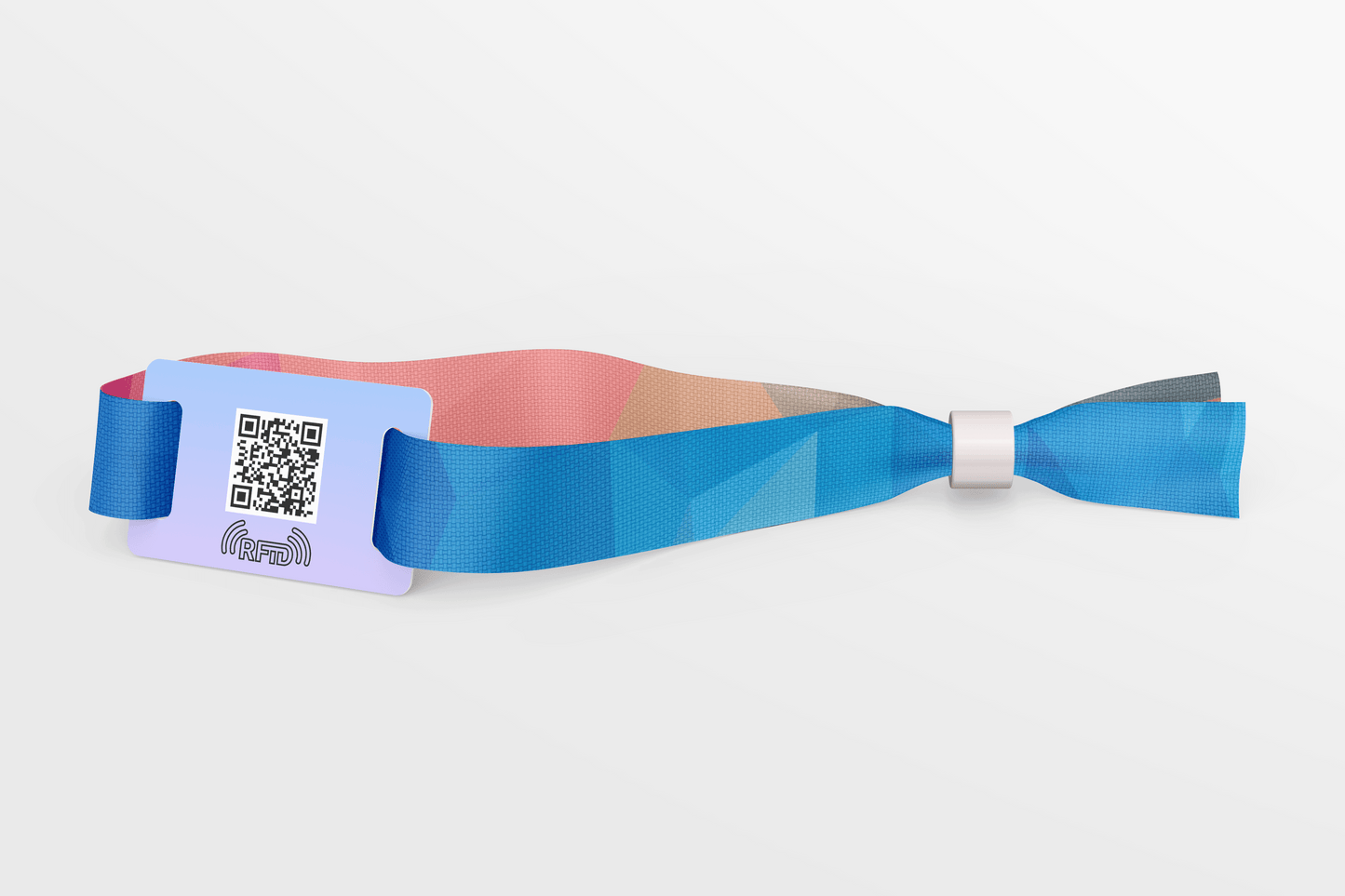 RFID and QR Fabric Wristbands with Colour Print Fabric Wristbands JM Band®