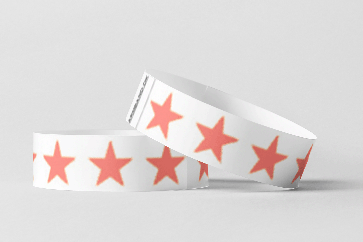 Paper Wristbands - Pre-Printed Paper wristbands JM Band EU 10 Red Stars