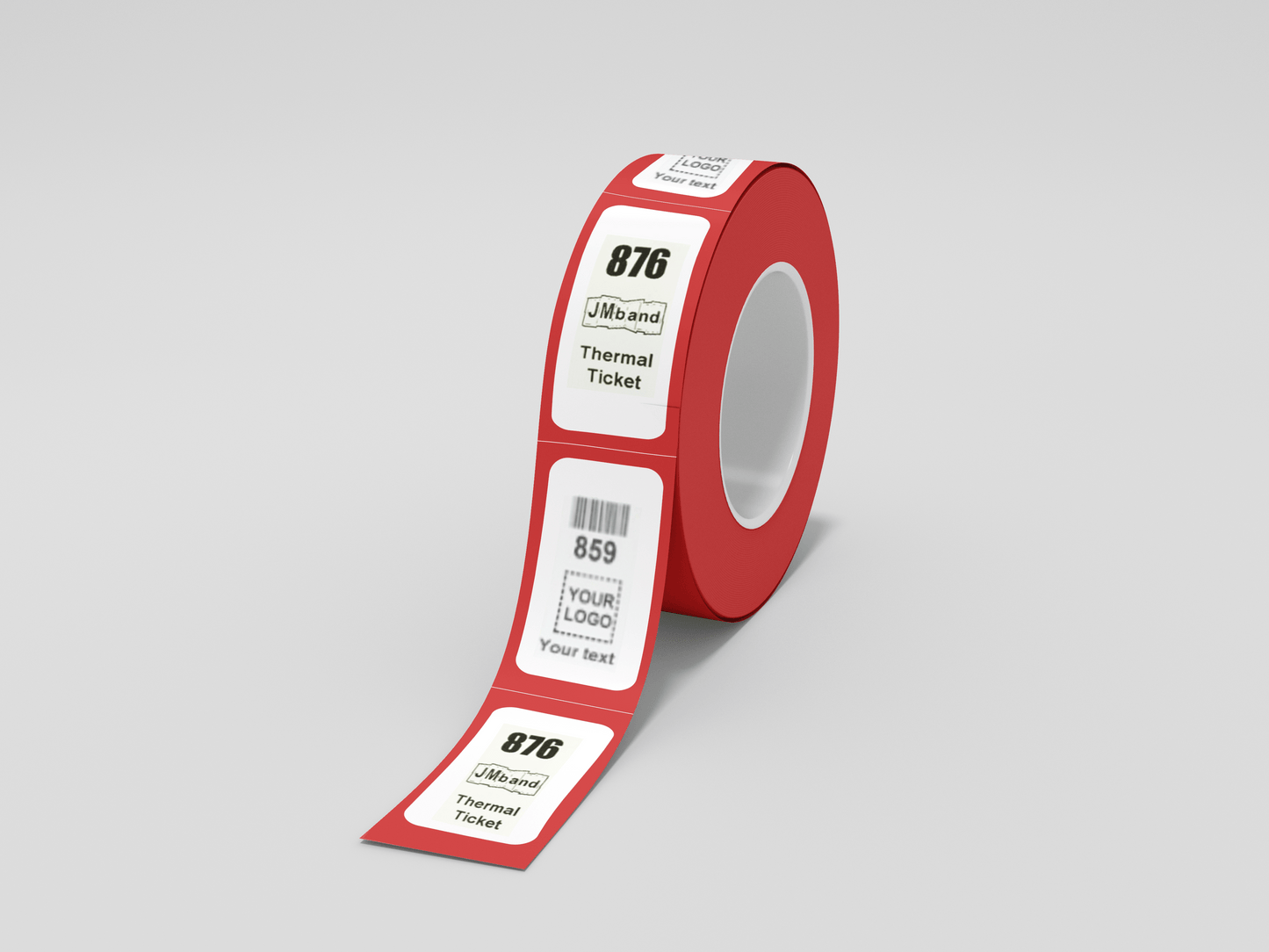 Z-Tickets with Print Tickets JM Band® 100 Red