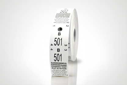 Billets Vestiaire 2-Parties (500 pcs.)