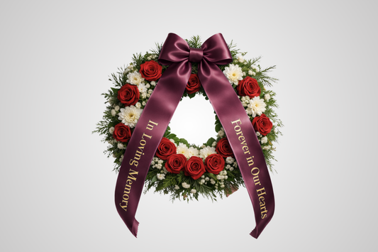 Ruban bouquet de satin ECO avec impression