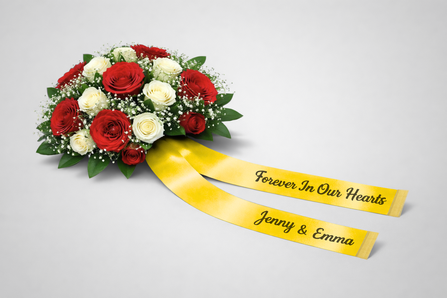 Ruban de bouquet avec impression