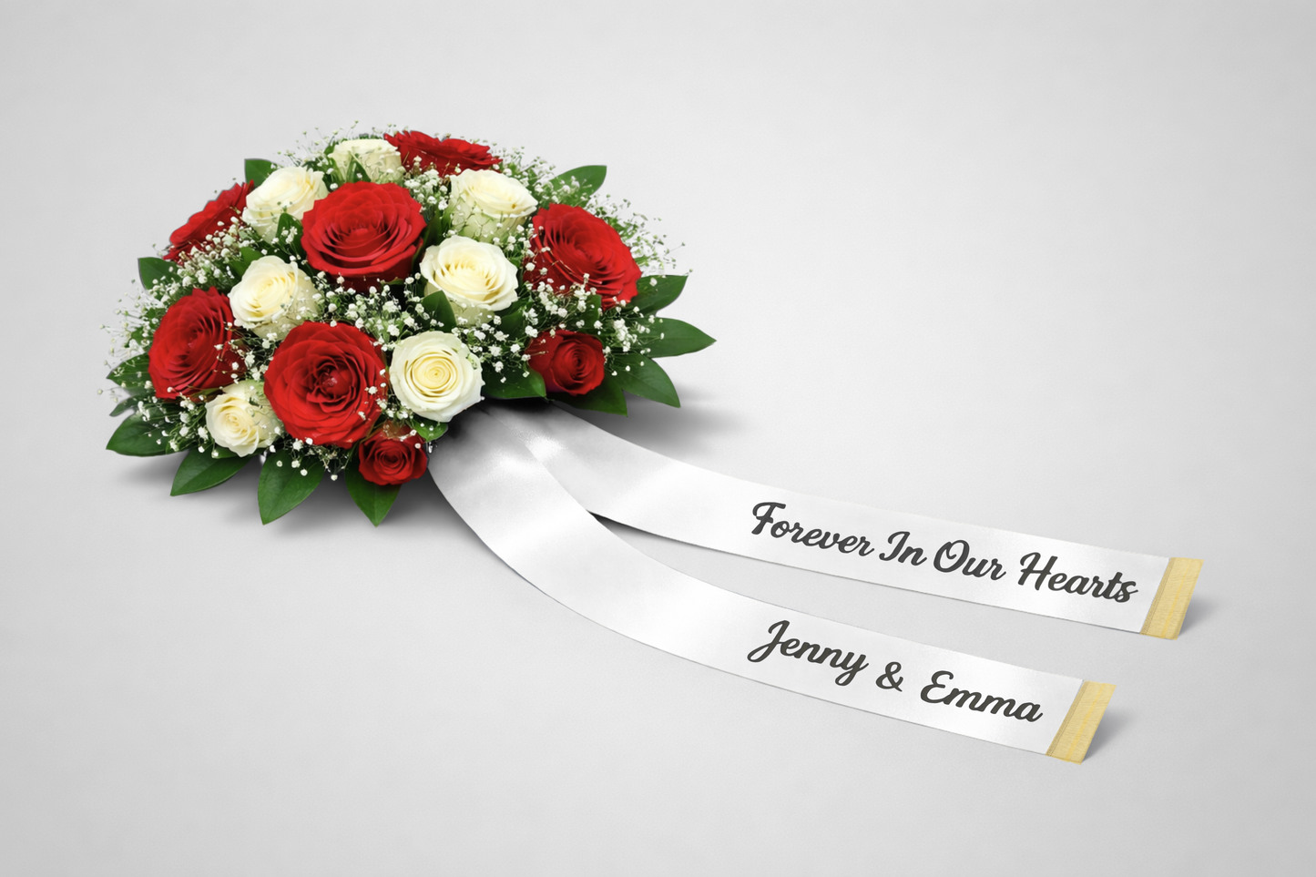 Ruban de bouquet avec impression