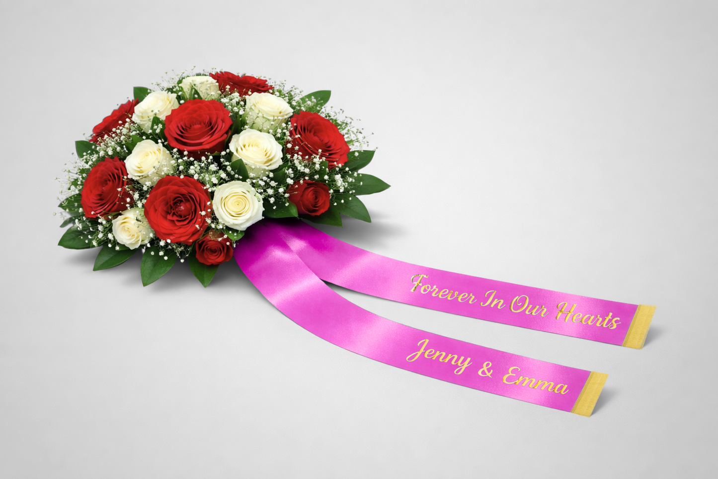 Ruban de bouquet avec impression