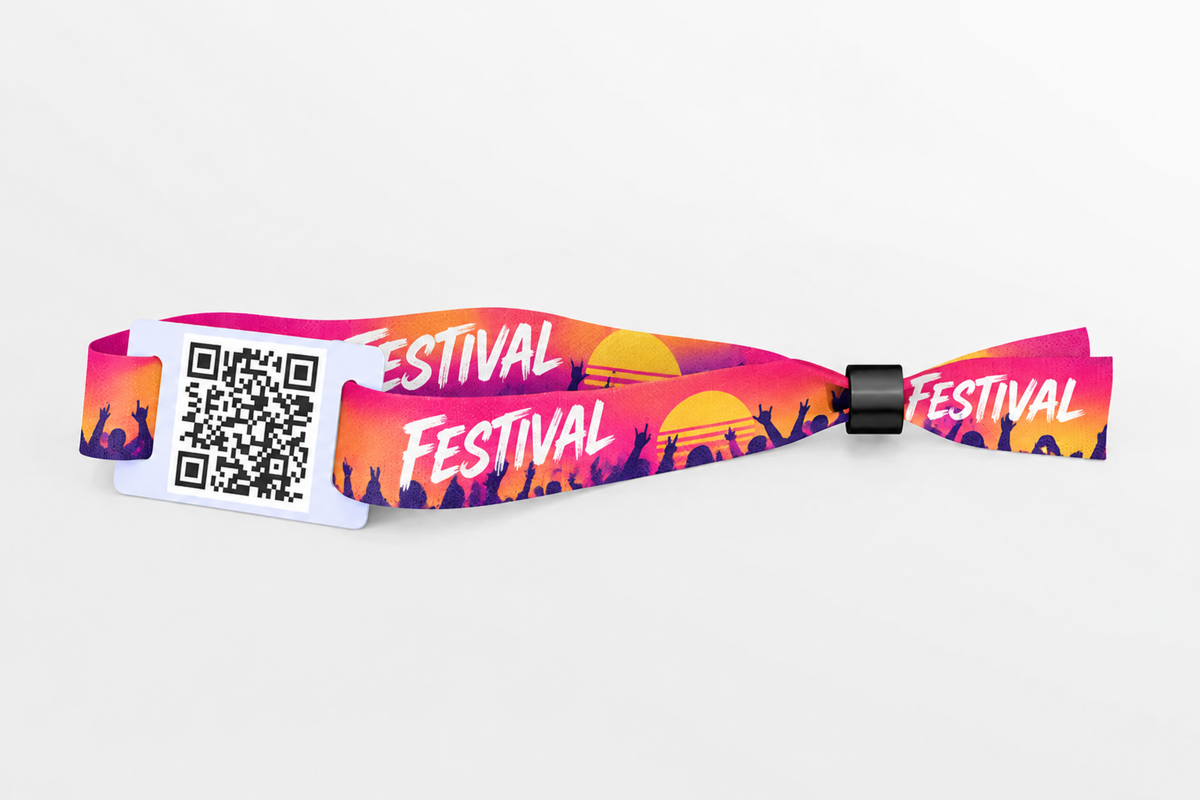 Bracelets en tissu avec code QR
