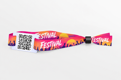 Bracelets en tissu avec code QR