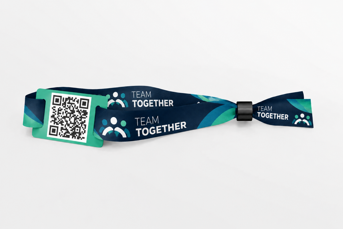Bracelets en tissu avec code QR