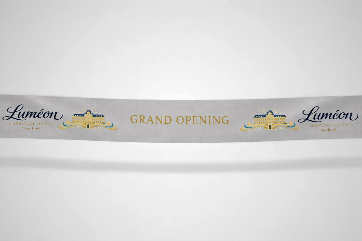 Inauguratielint met kleurenprint