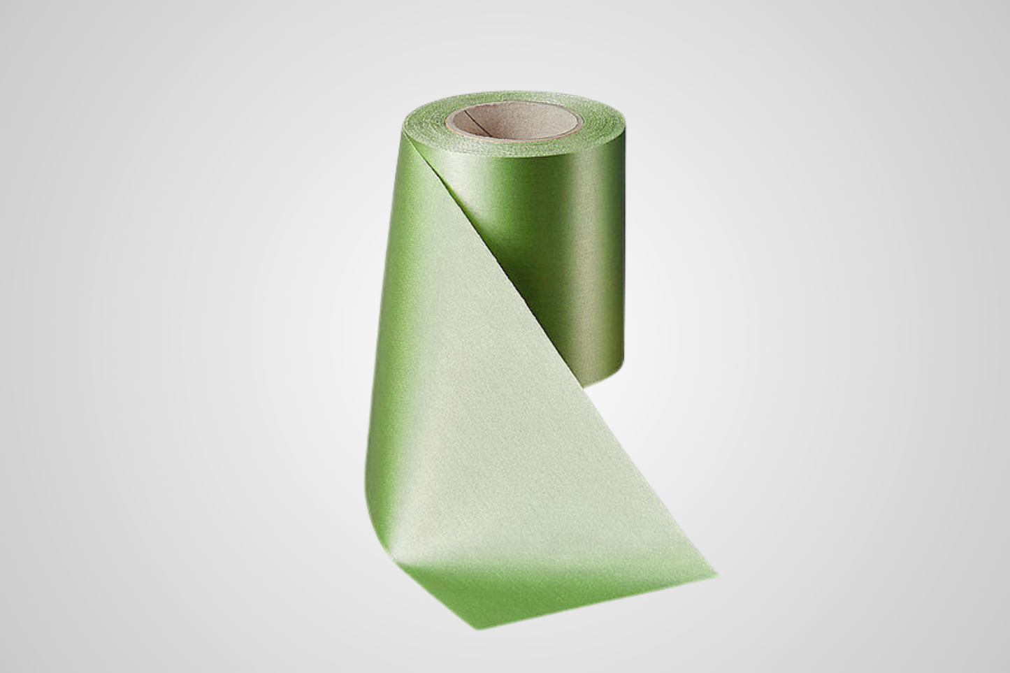 Ruban vert mousse en satin écologique de JM Band®.
