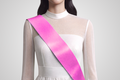 Roze linten sjerp zonder opdruk van JM Band®.