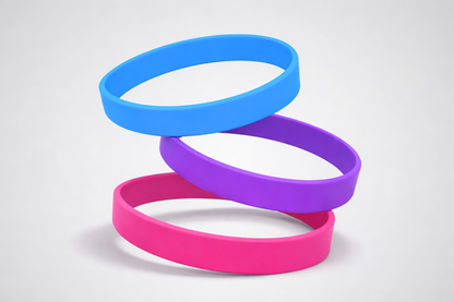 Effen siliconen polsbandjes. Koop siliconen polsbandjes zonder opdruk bij JM Band®.