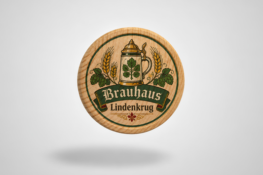 Buy Printed Wooden Tokens with text and logo | JM Band®