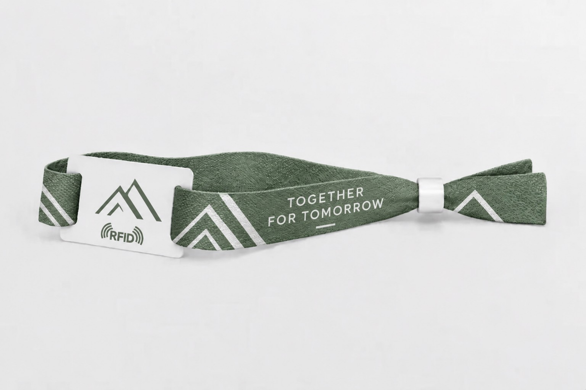 Bracelets RFID en coton imprimés