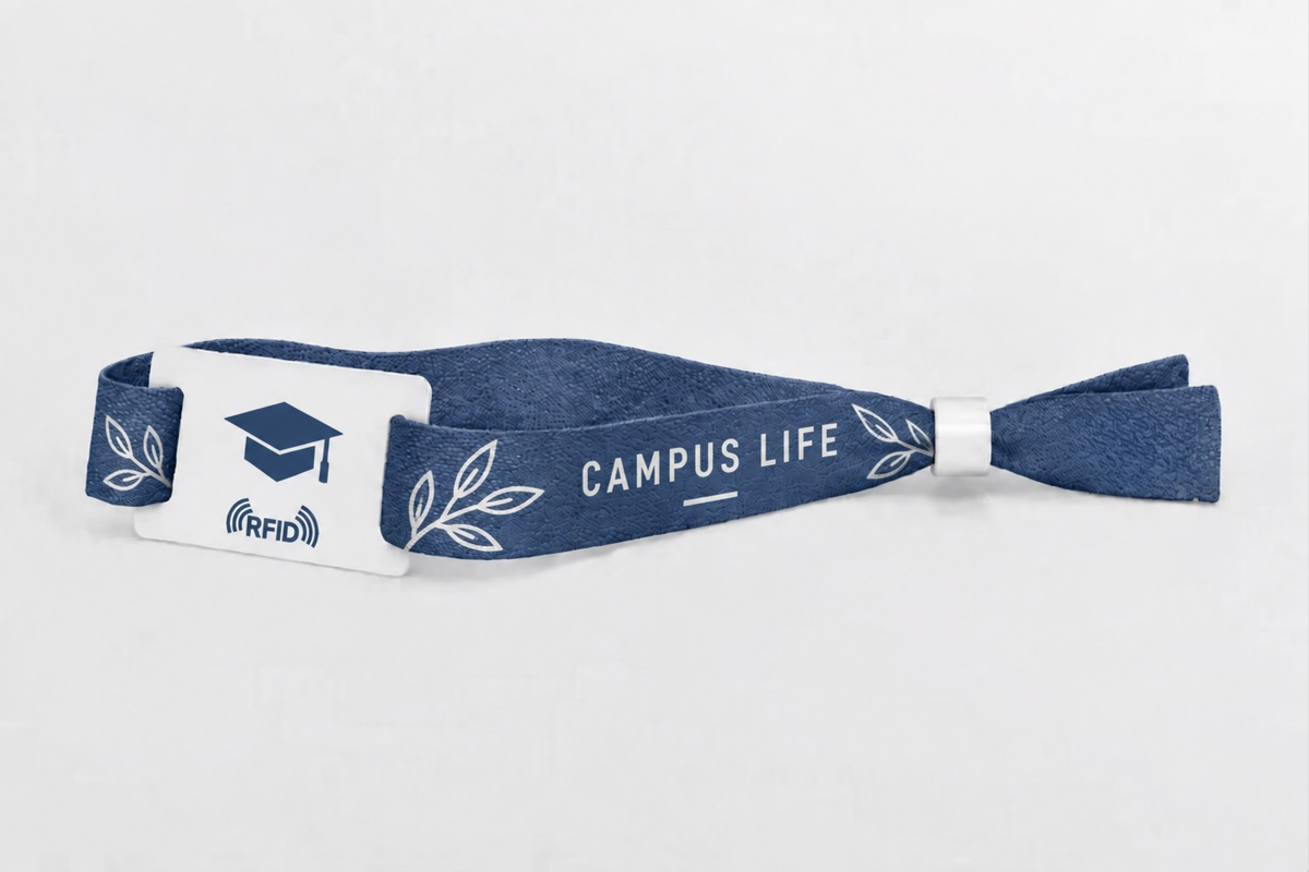 Bracelets RFID en coton imprimés