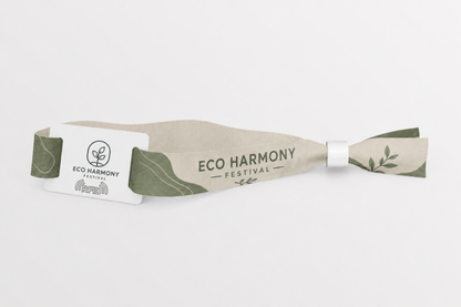 Bracelets RFID en tissu rPET avec impression