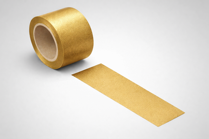 Breed, metallic goudkleurig cadeaulint van JM Band®.