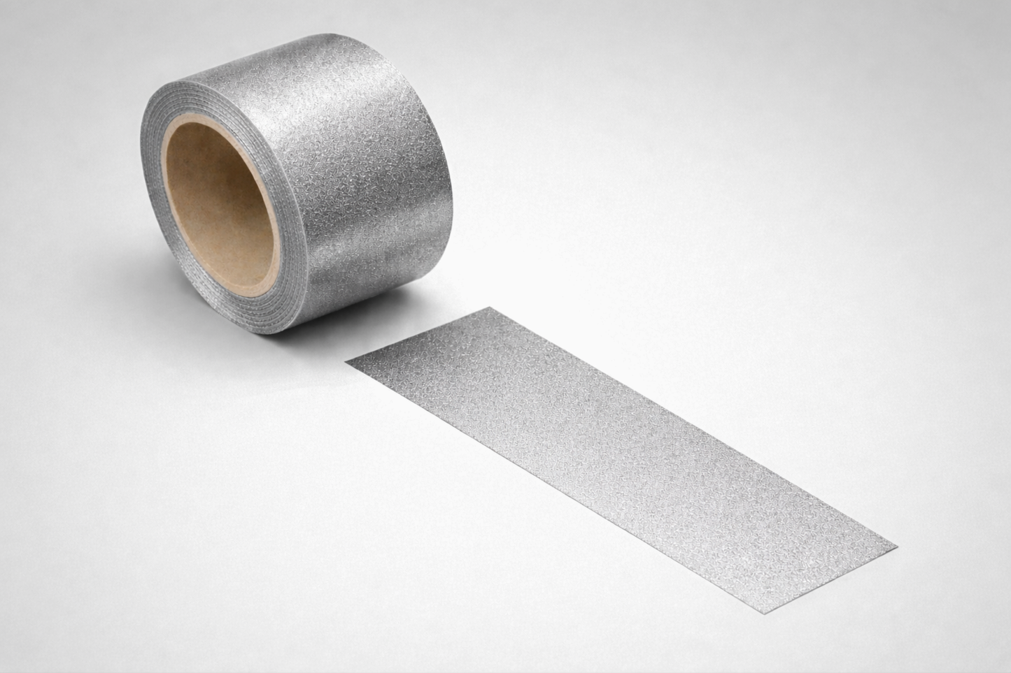 Breed, metallic zilverkleurig cadeaulint van JM Band®.