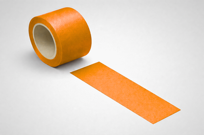 Breed oranje cadeaulint op voorraad bij JM Band®.