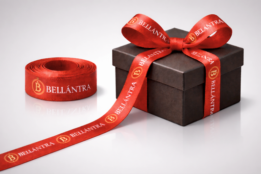 Cadeaulint van ECO PET-stof met kleurenprint