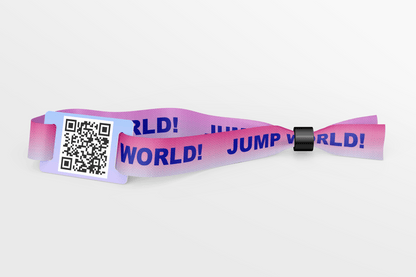 Bracelets en tissu avec code QR - Bracelets en tissu imprimés en couleur JM Band®